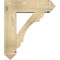 Ekena Millwork Olympic Arts and Crafts Rough Sawn Bracket w/ Offset Brace, Douglas Fir, 8"W x 26"D x 30"H BKT0806X26X30OLY03RDF - alternate 2